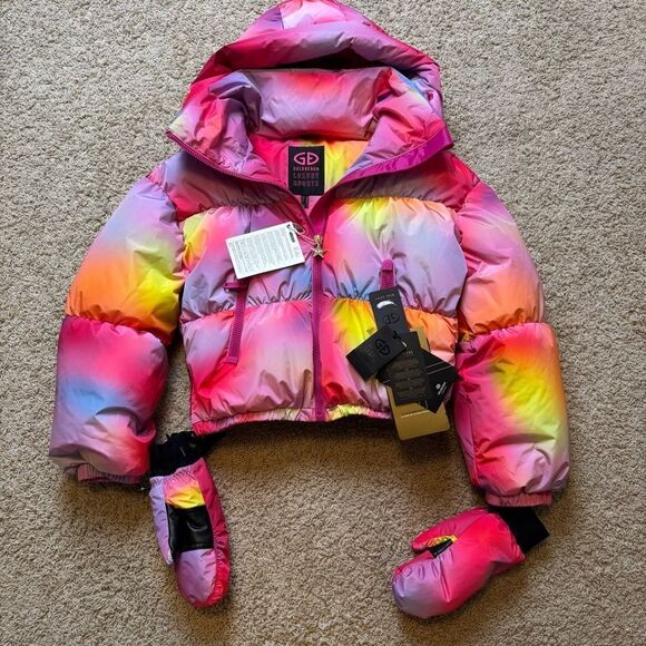 Goldbergh Lumina Ski Jacket NWT US 6 Brand New Puffer Coat Pink Purple - Picture 4 of 10
